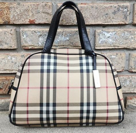 burberry house check satchel bag|Burberry carry on bag.